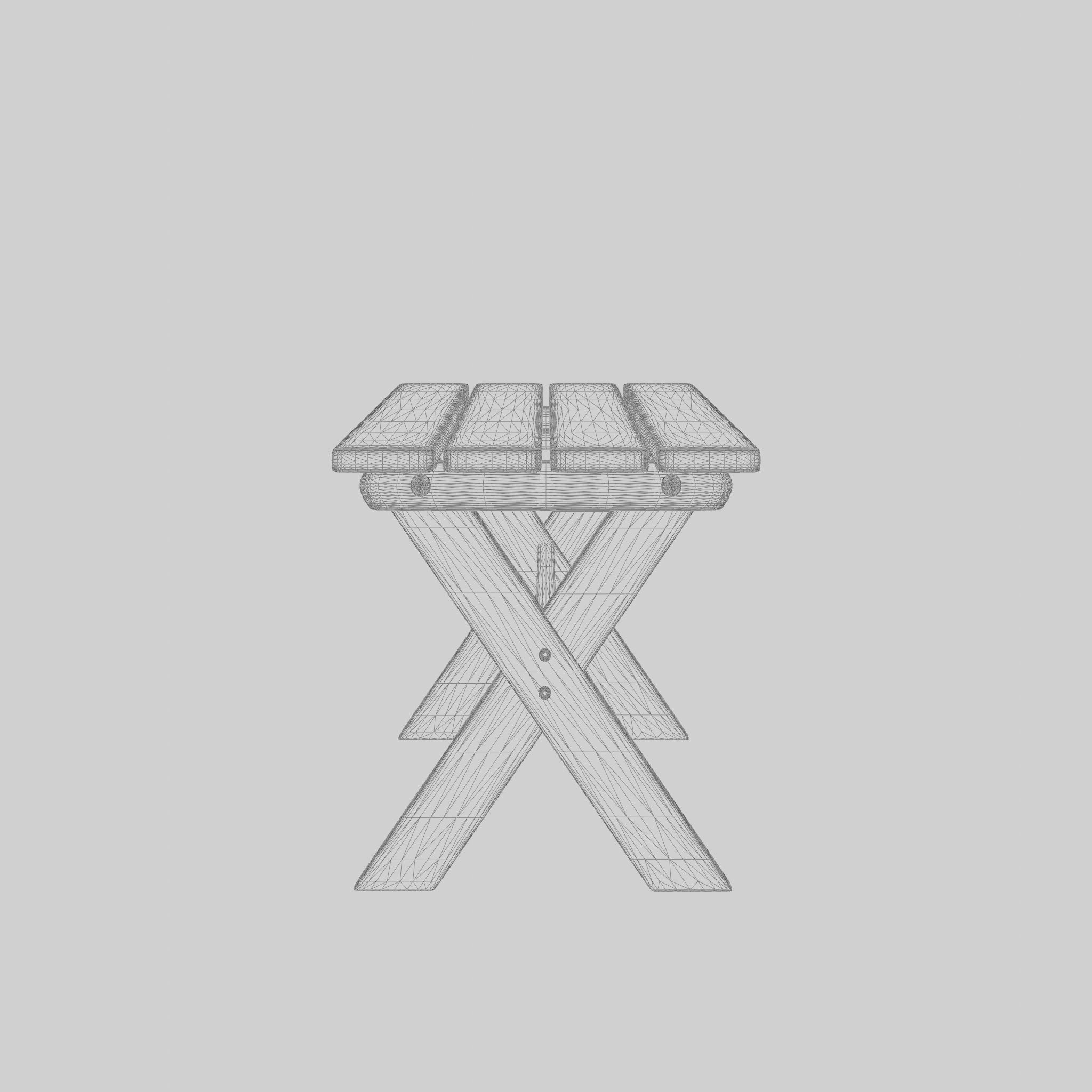 Lacko Bench 3D Model Low-poly 3D model_6