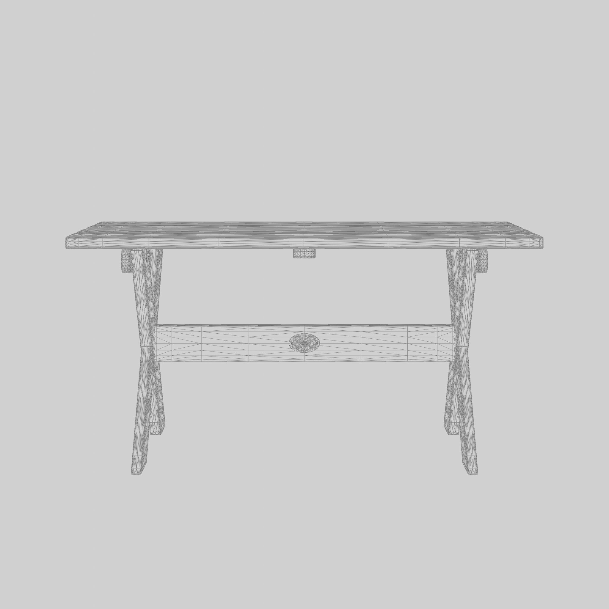 Lacko Bench 3D Model Low-poly 3D model_7