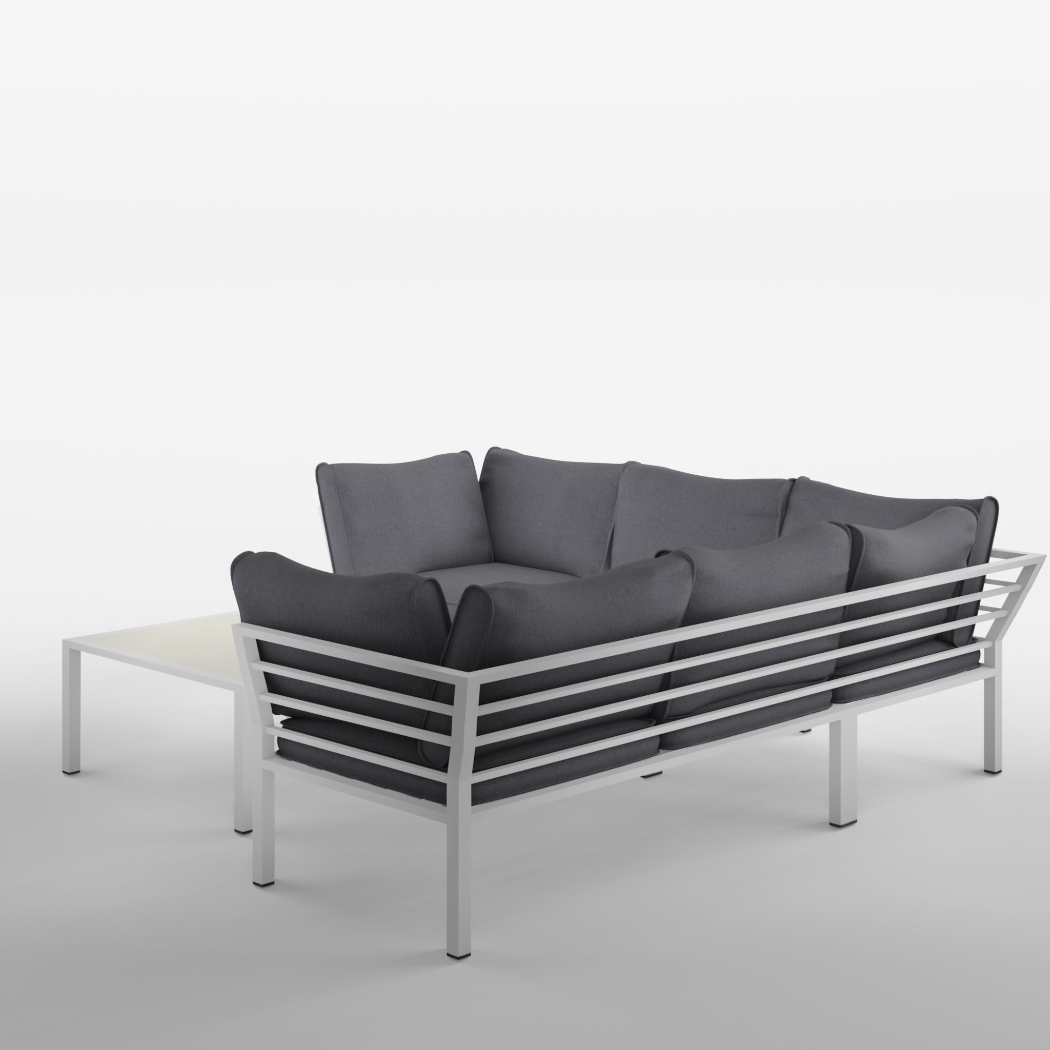 Hanger Corner Sofa Set 3D Model Low-poly 3D model_1