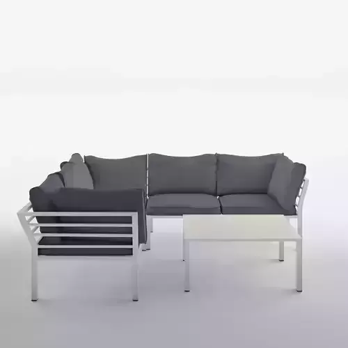 Hanger Corner Sofa Set 3D Model Low-poly 3D model
