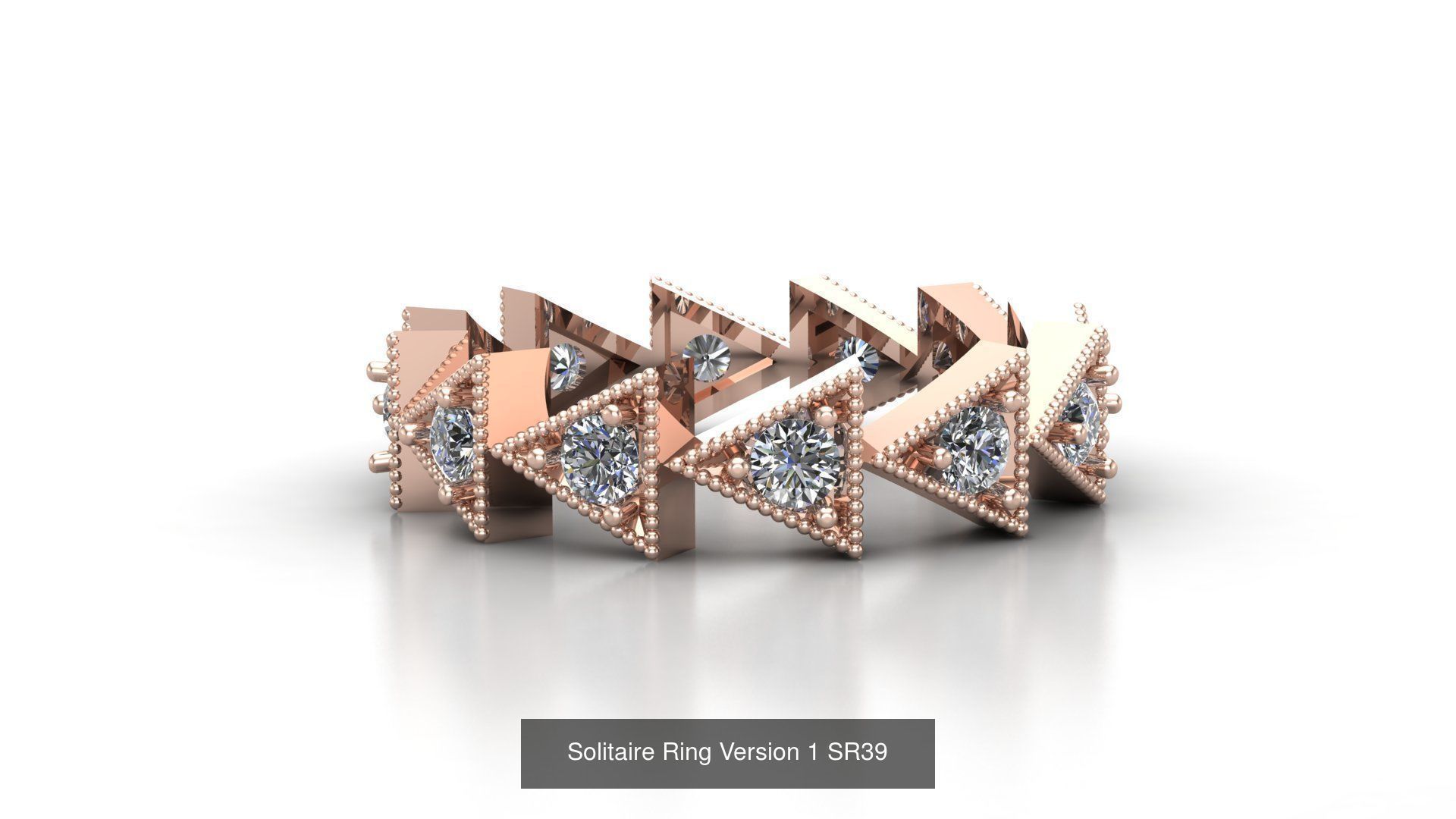 Solitaire Ring New Design Version 1 3D Model Collection_51