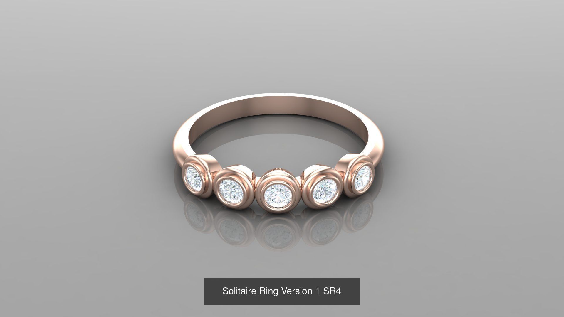 Solitaire Ring New Design Version 1 3D Model Collection_50