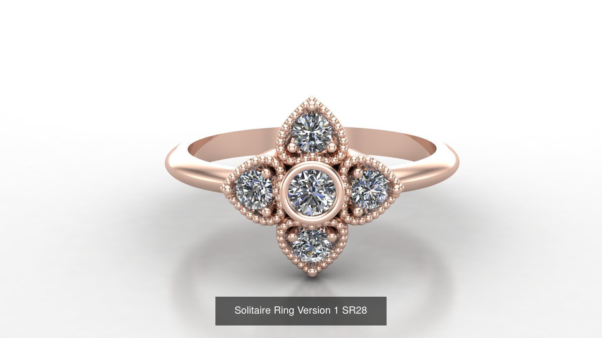 Solitaire Ring New Design Version 1 3D Model Collection_63
