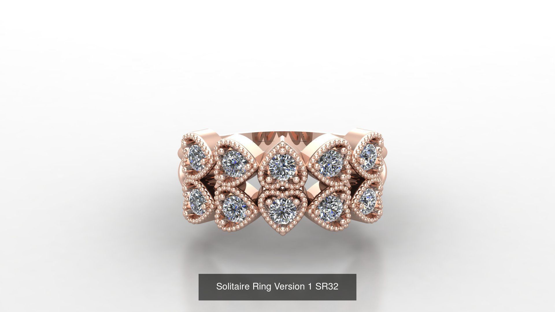 Solitaire Ring New Design Version 1 3D Model Collection_58