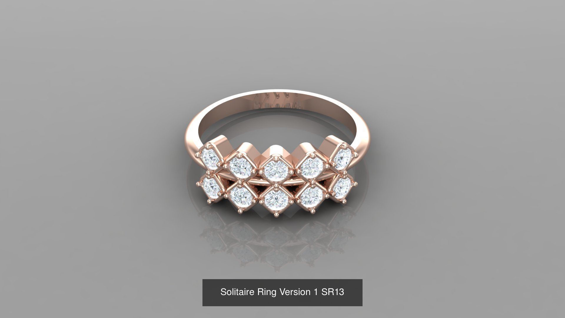 Solitaire Ring New Design Version 1 3D Model Collection_79