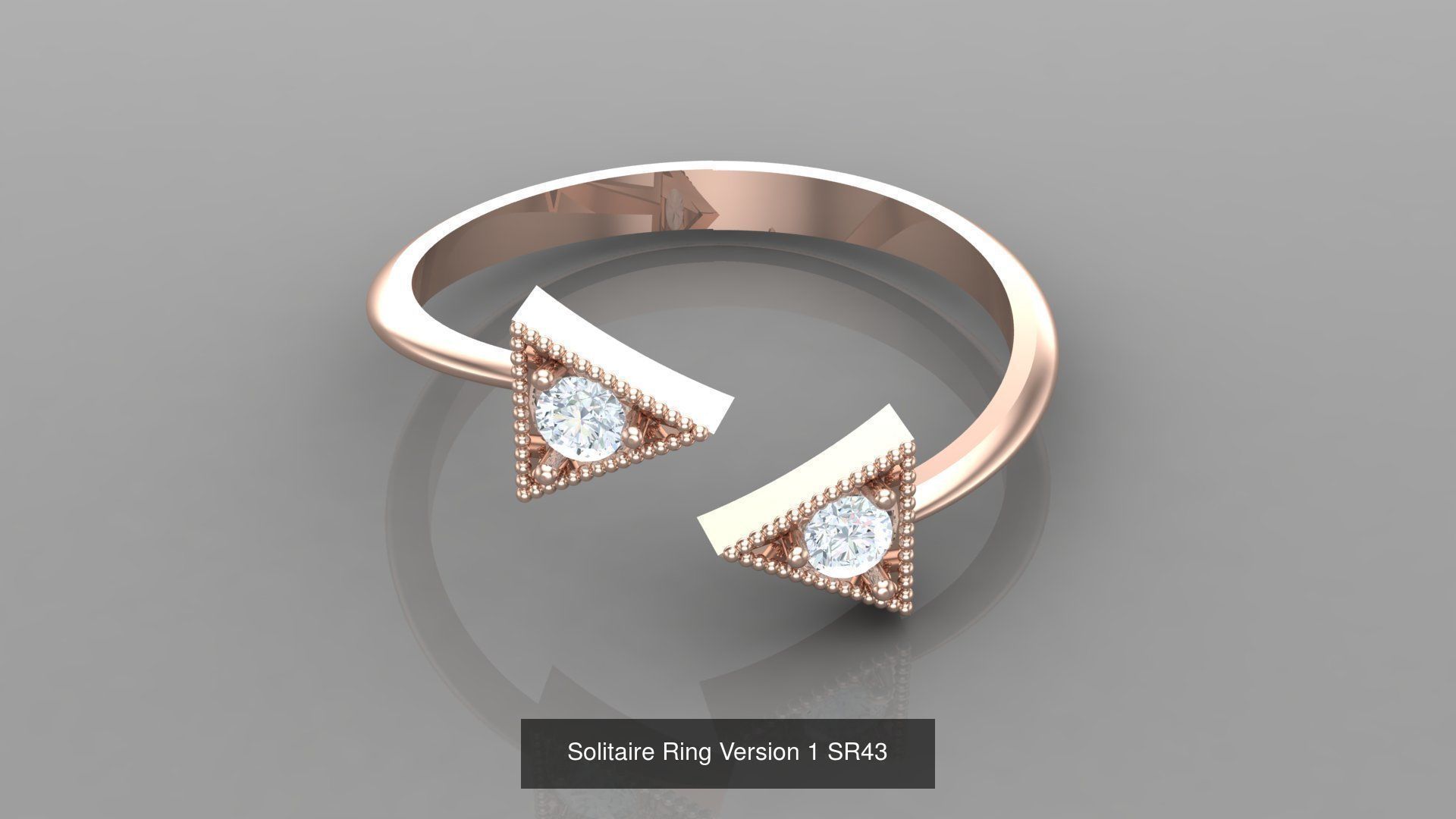 Solitaire Ring New Design Version 1 3D Model Collection_46