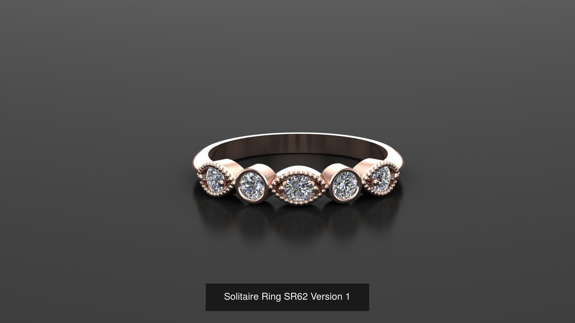Solitaire Ring New Design Version 1 3D Model Collection_25