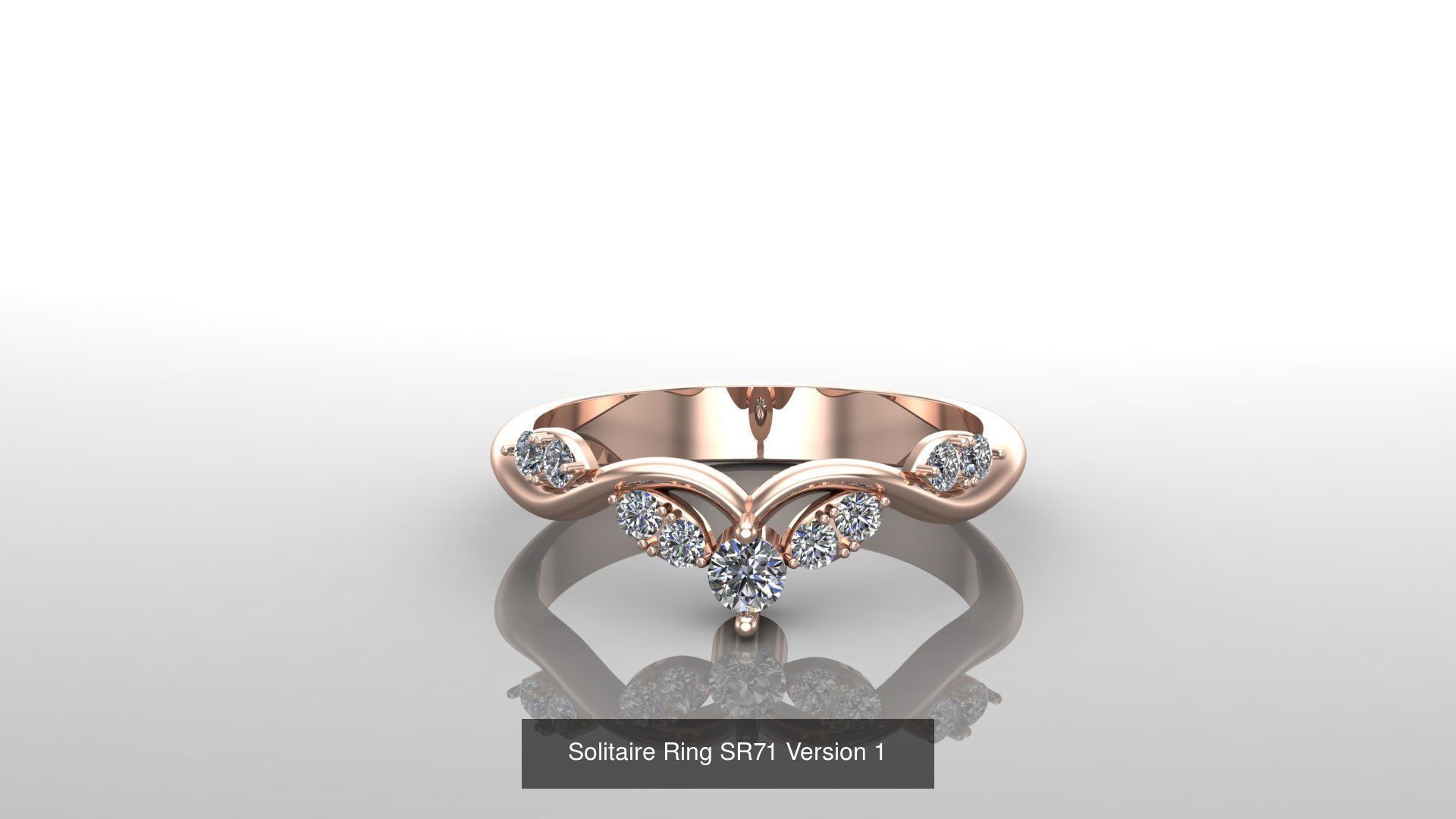 Solitaire Ring New Design Version 1 3D Model Collection_15