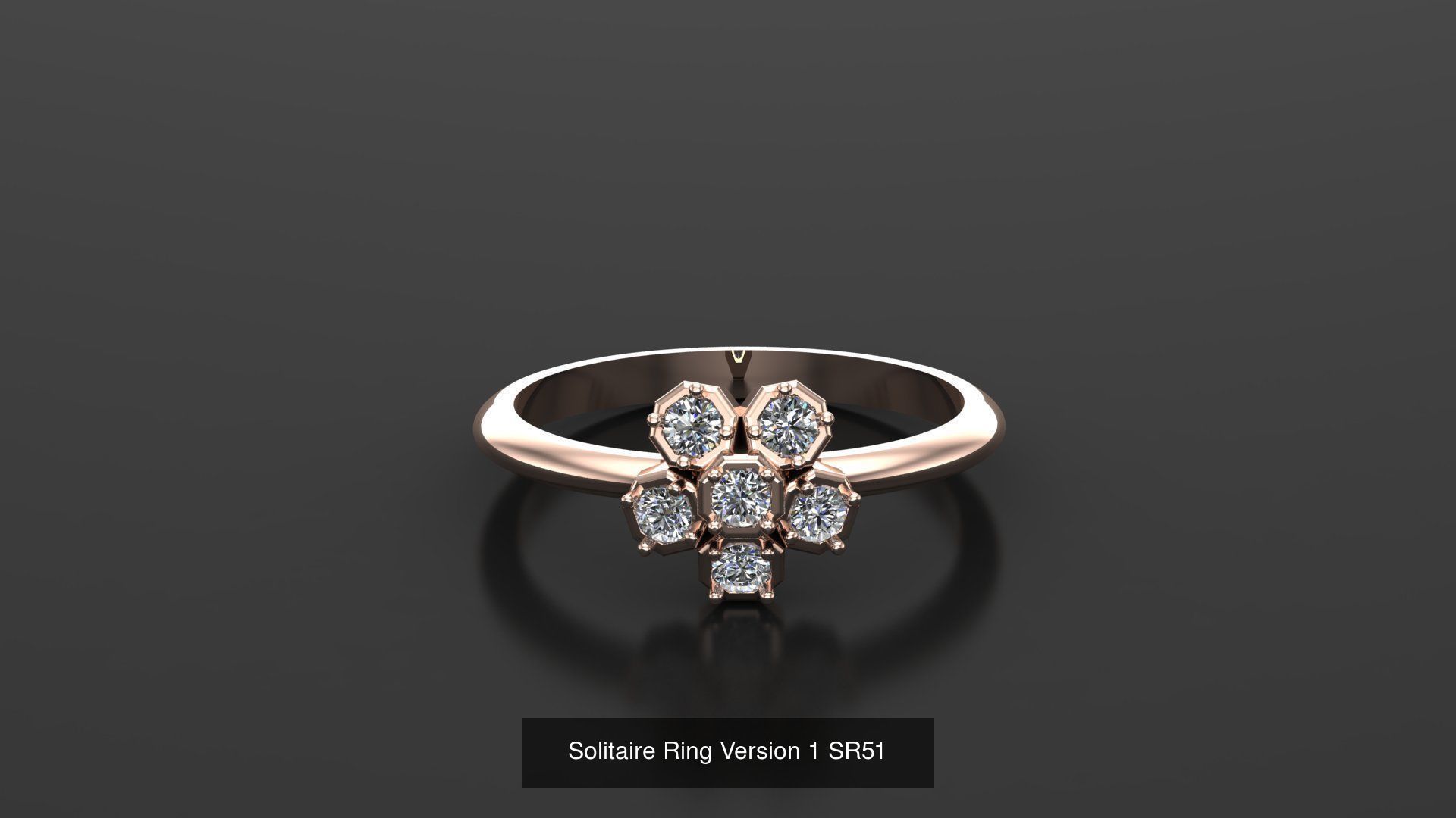 Solitaire Ring New Design Version 1 3D Model Collection_37
