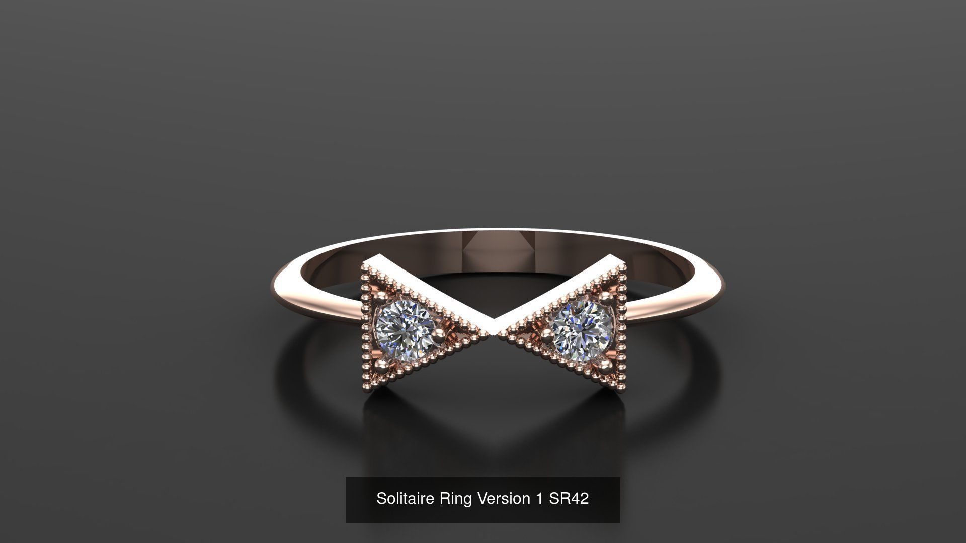 Solitaire Ring New Design Version 1 3D Model Collection_47