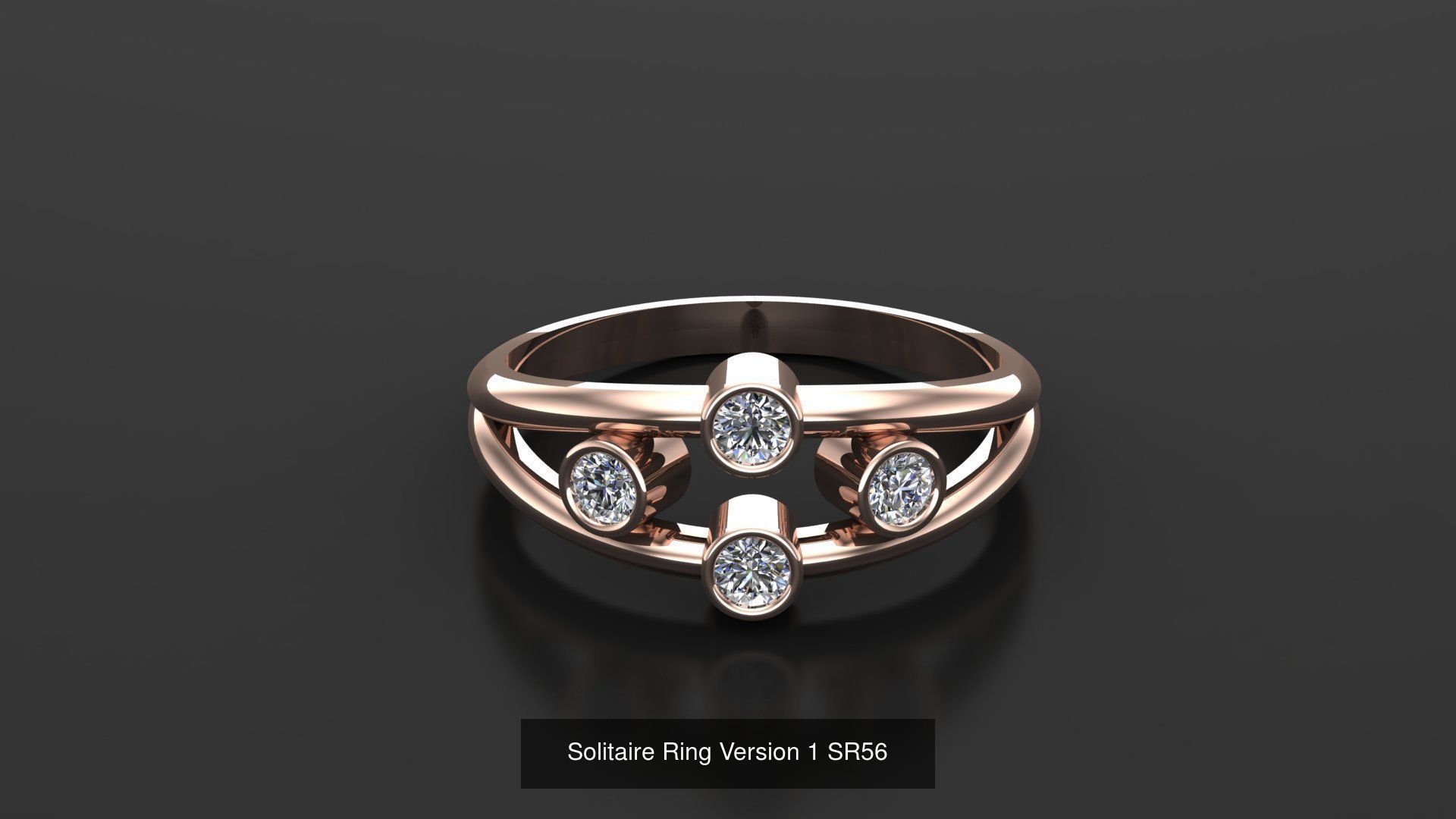 Solitaire Ring New Design Version 1 3D Model Collection_32