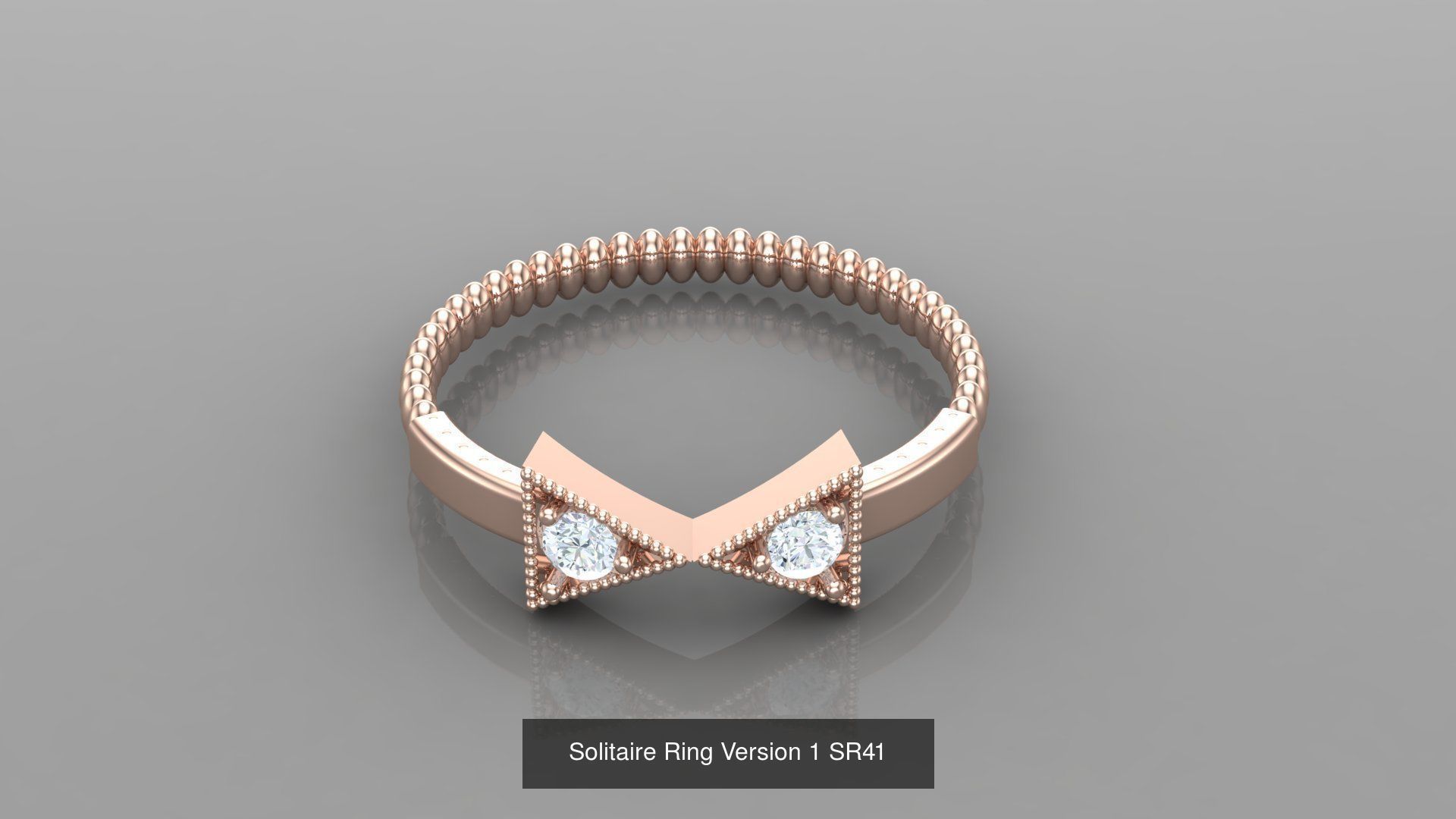 Solitaire Ring New Design Version 1 3D Model Collection_48
