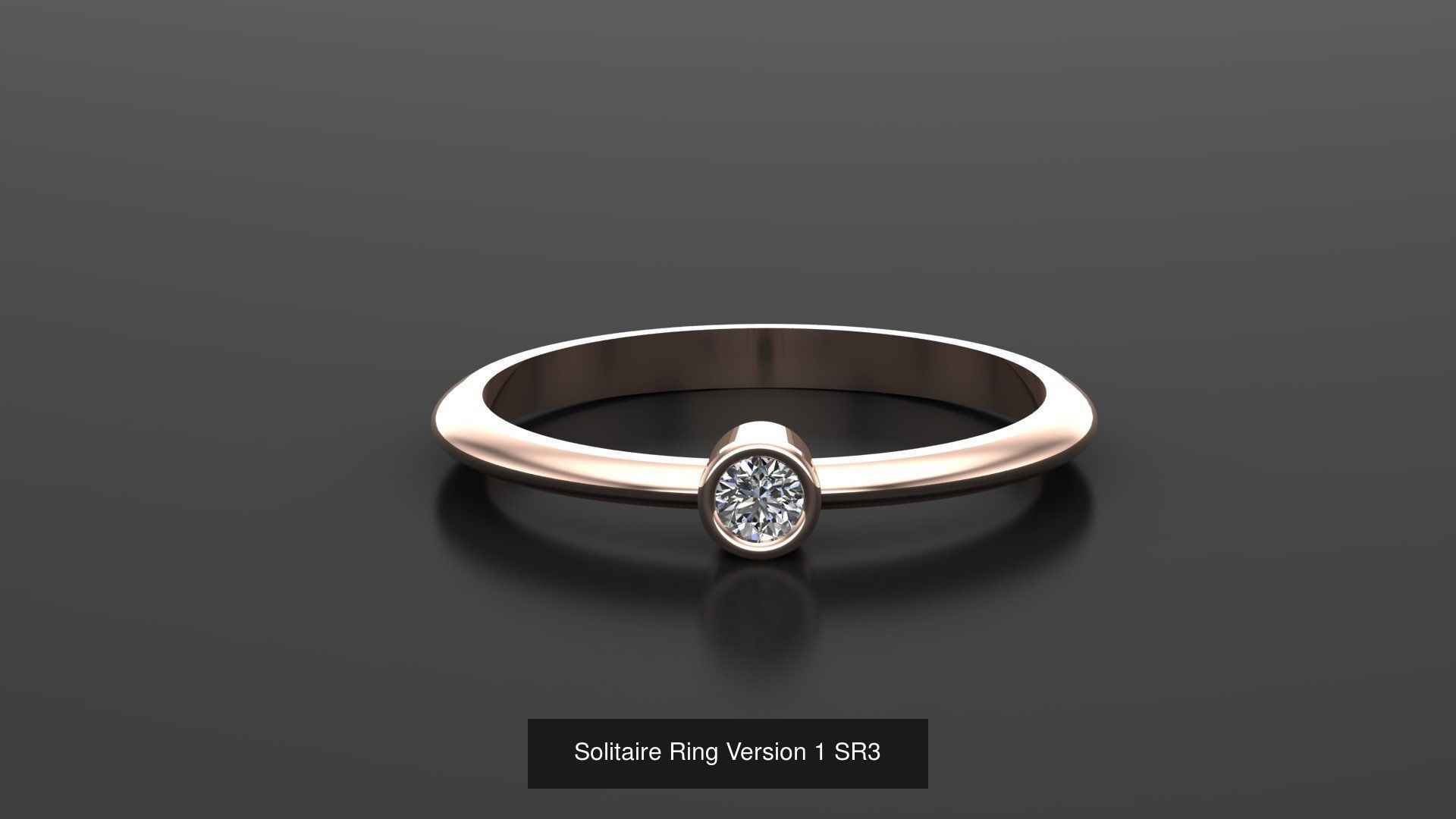 Solitaire Ring New Design Version 1 3D Model Collection_61