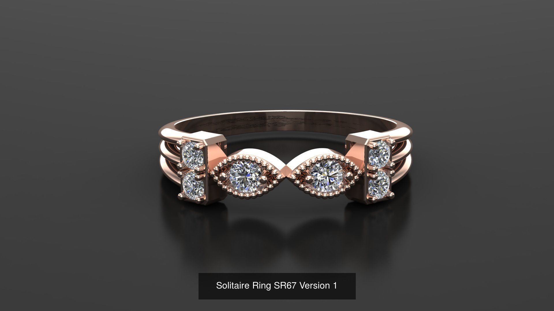 Solitaire Ring New Design Version 1 3D Model Collection_20