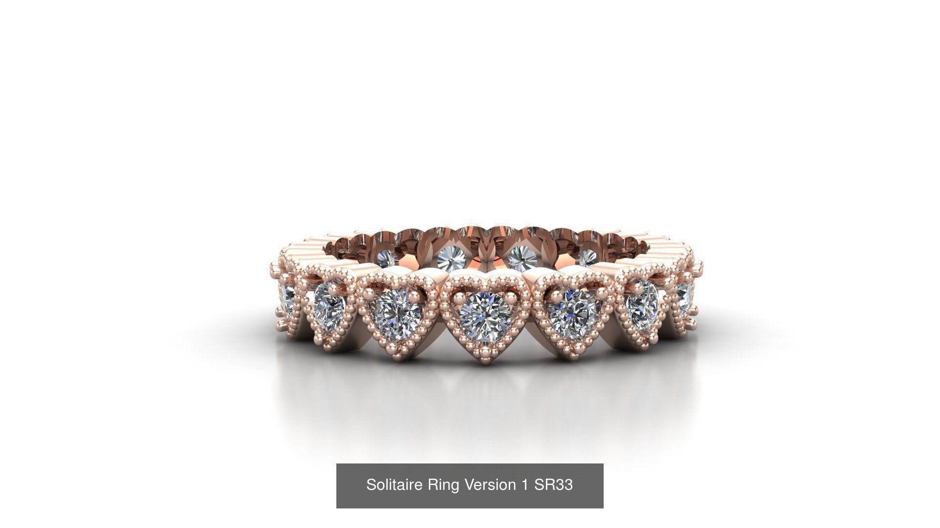 Solitaire Ring New Design Version 1 3D Model Collection_57