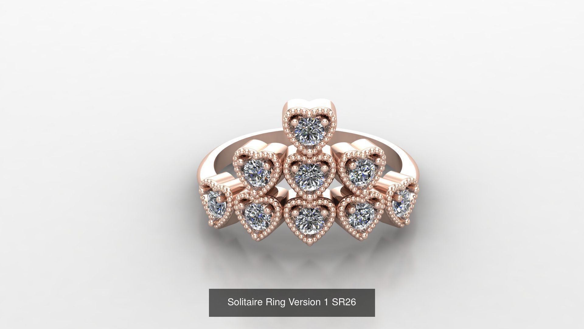 Solitaire Ring New Design Version 1 3D Model Collection_65