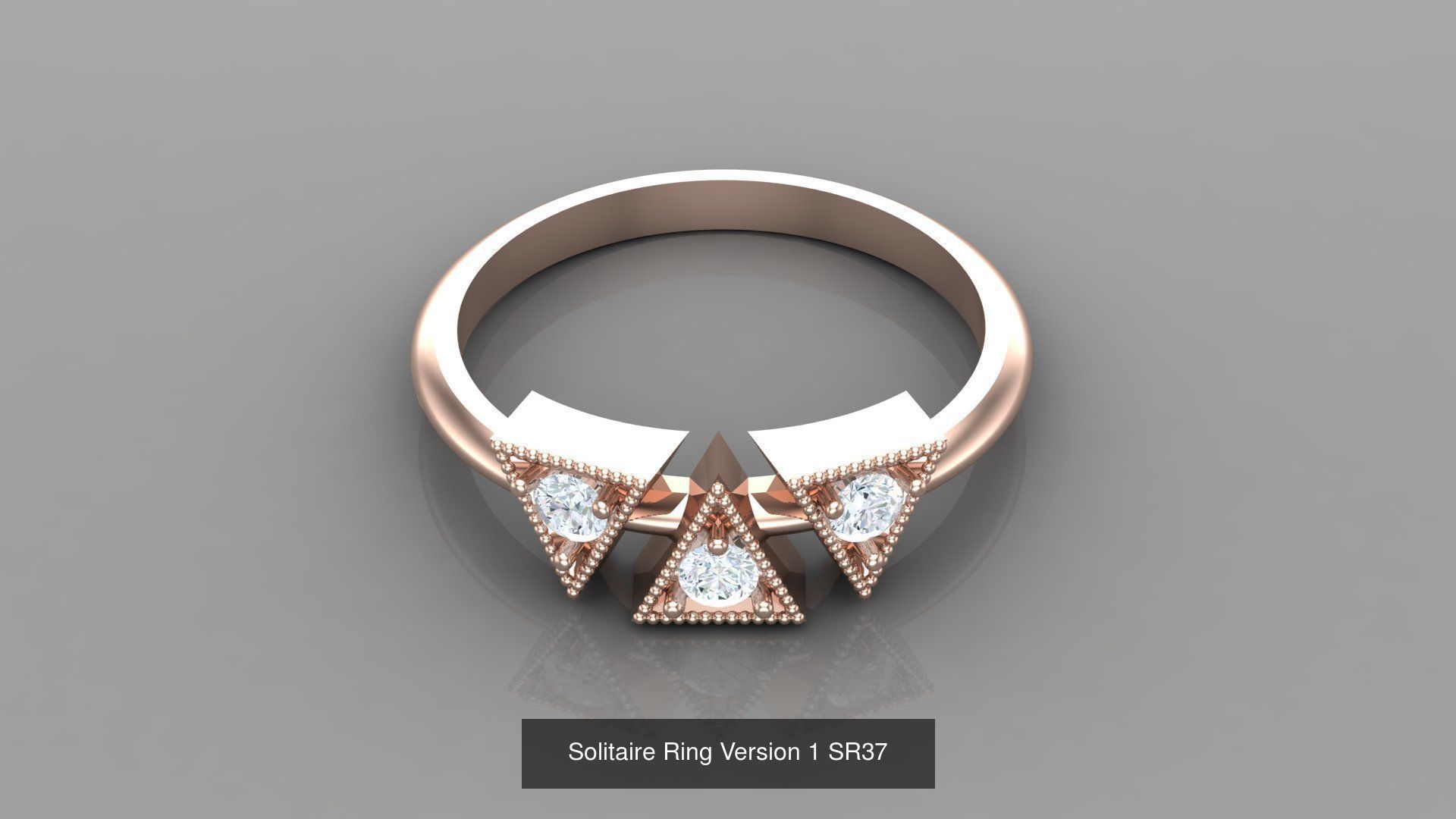 Solitaire Ring New Design Version 1 3D Model Collection_53