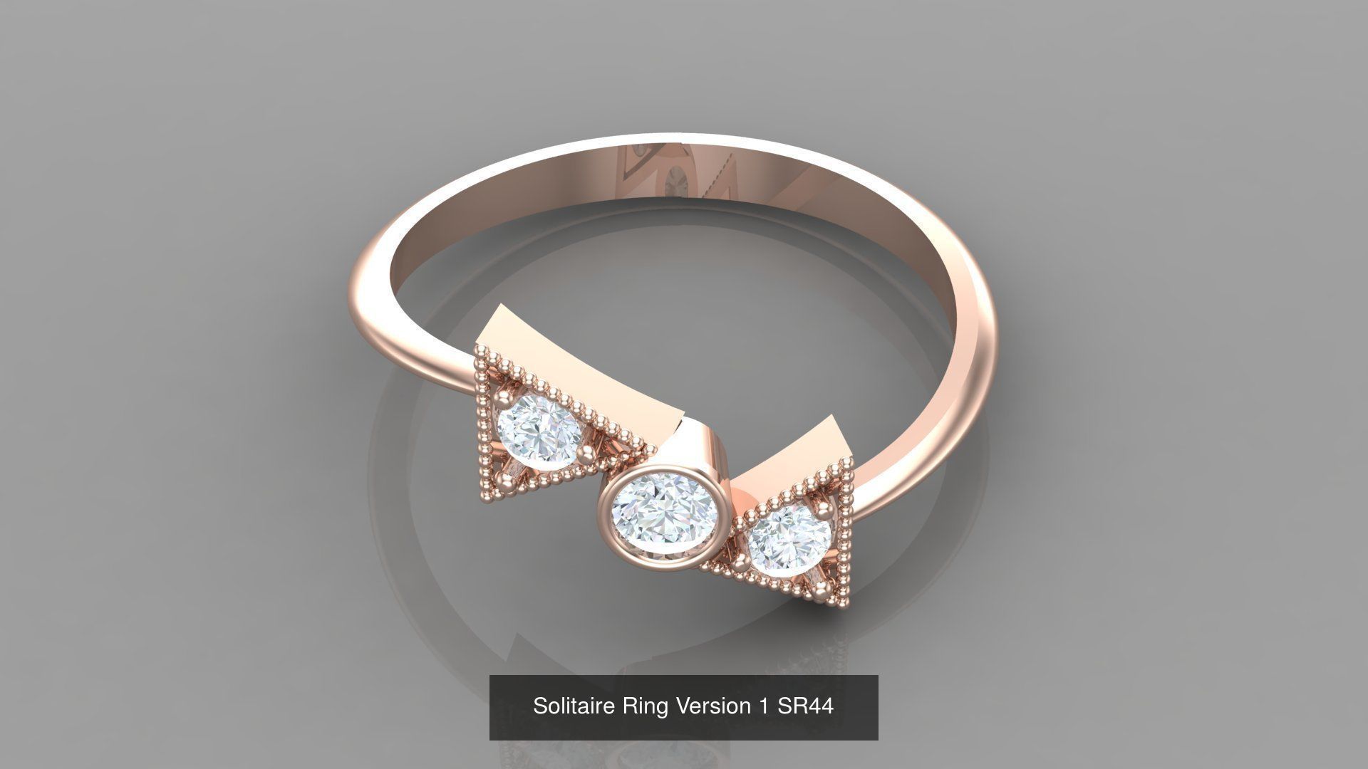 Solitaire Ring New Design Version 1 3D Model Collection_45