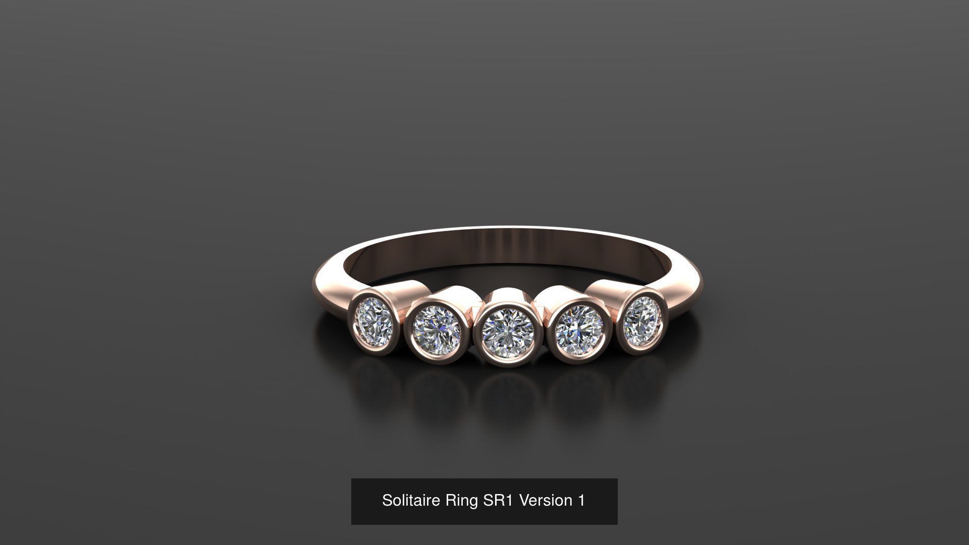 Solitaire Ring New Design Version 1 3D Model Collection_83
