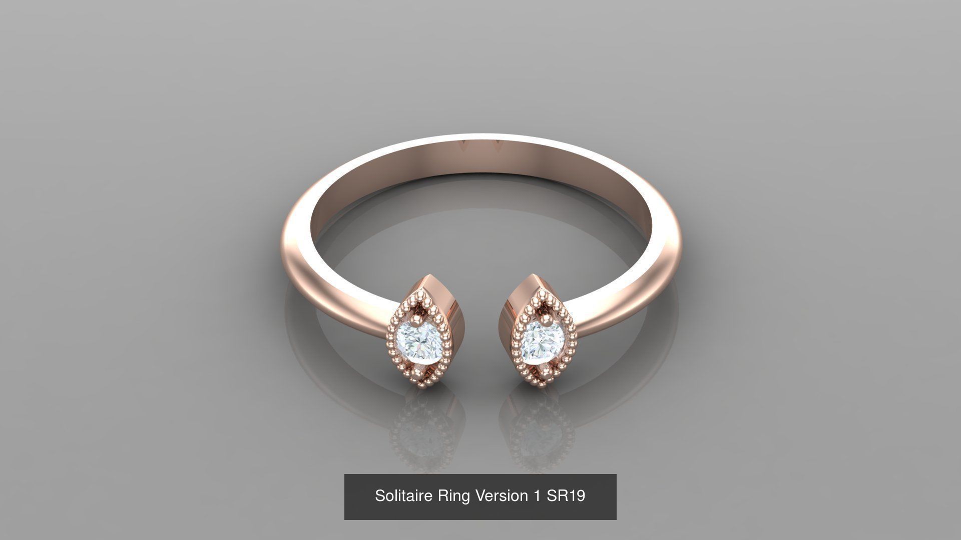 Solitaire Ring New Design Version 1 3D Model Collection_73