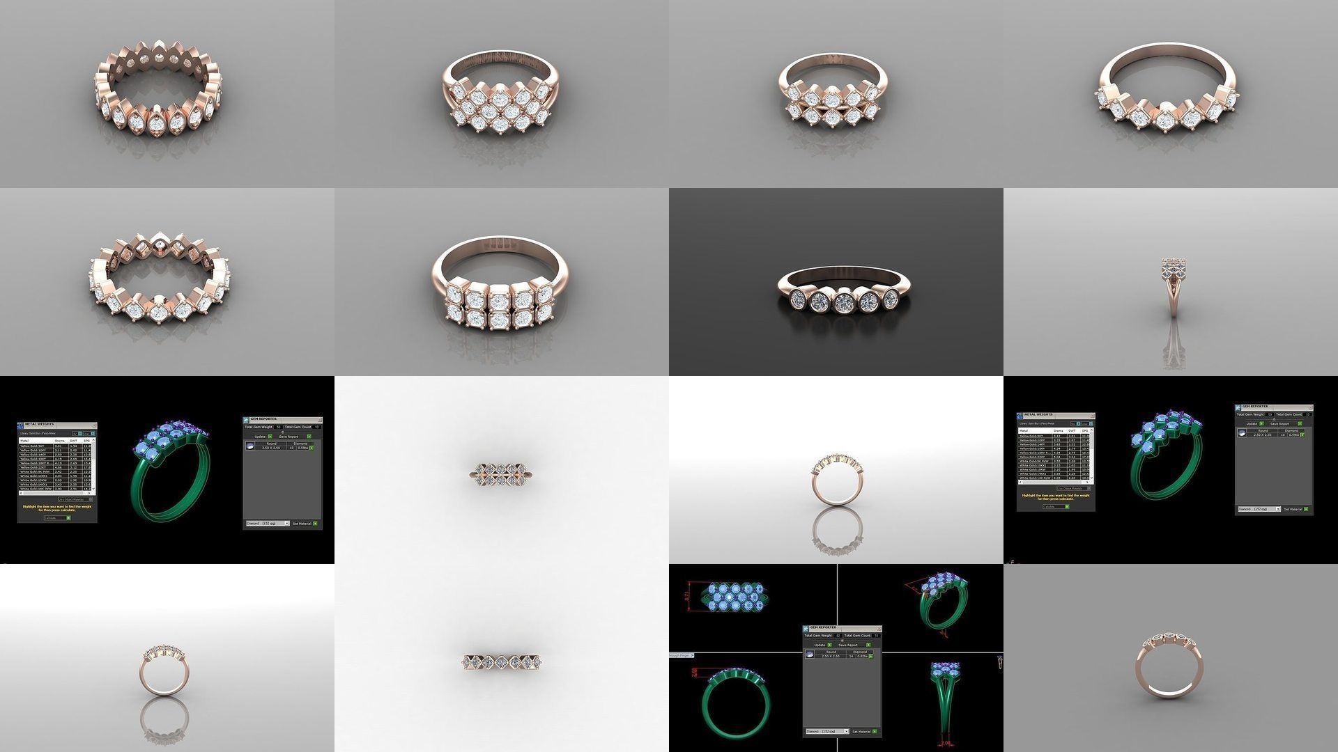 Solitaire Ring New Design Version 1 3D Model Collection_12