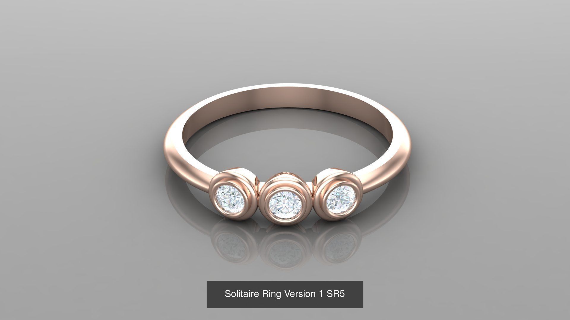 Solitaire Ring New Design Version 1 3D Model Collection_39