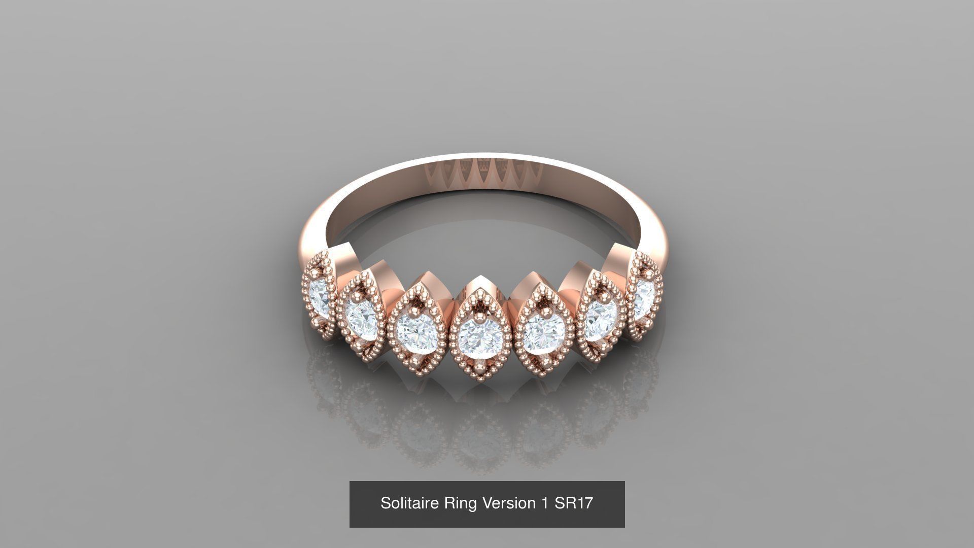 Solitaire Ring New Design Version 1 3D Model Collection_75