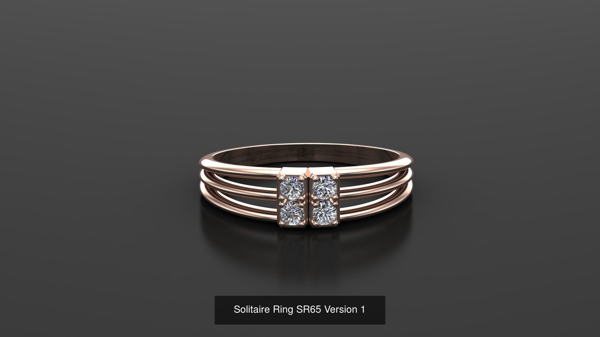 Solitaire Ring New Design Version 1 3D Model Collection_22