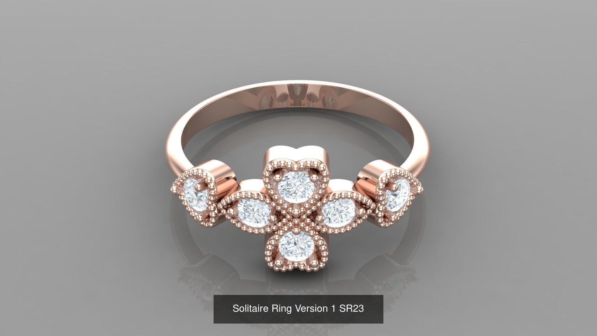 Solitaire Ring New Design Version 1 3D Model Collection_68