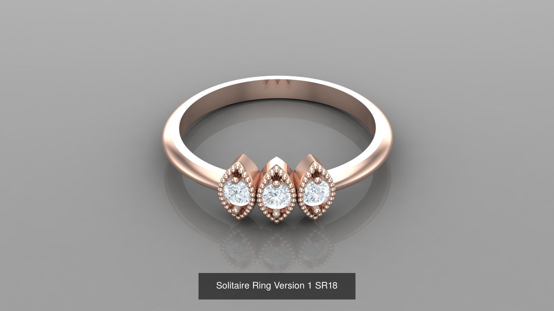 Solitaire Ring New Design Version 1 3D Model Collection_74