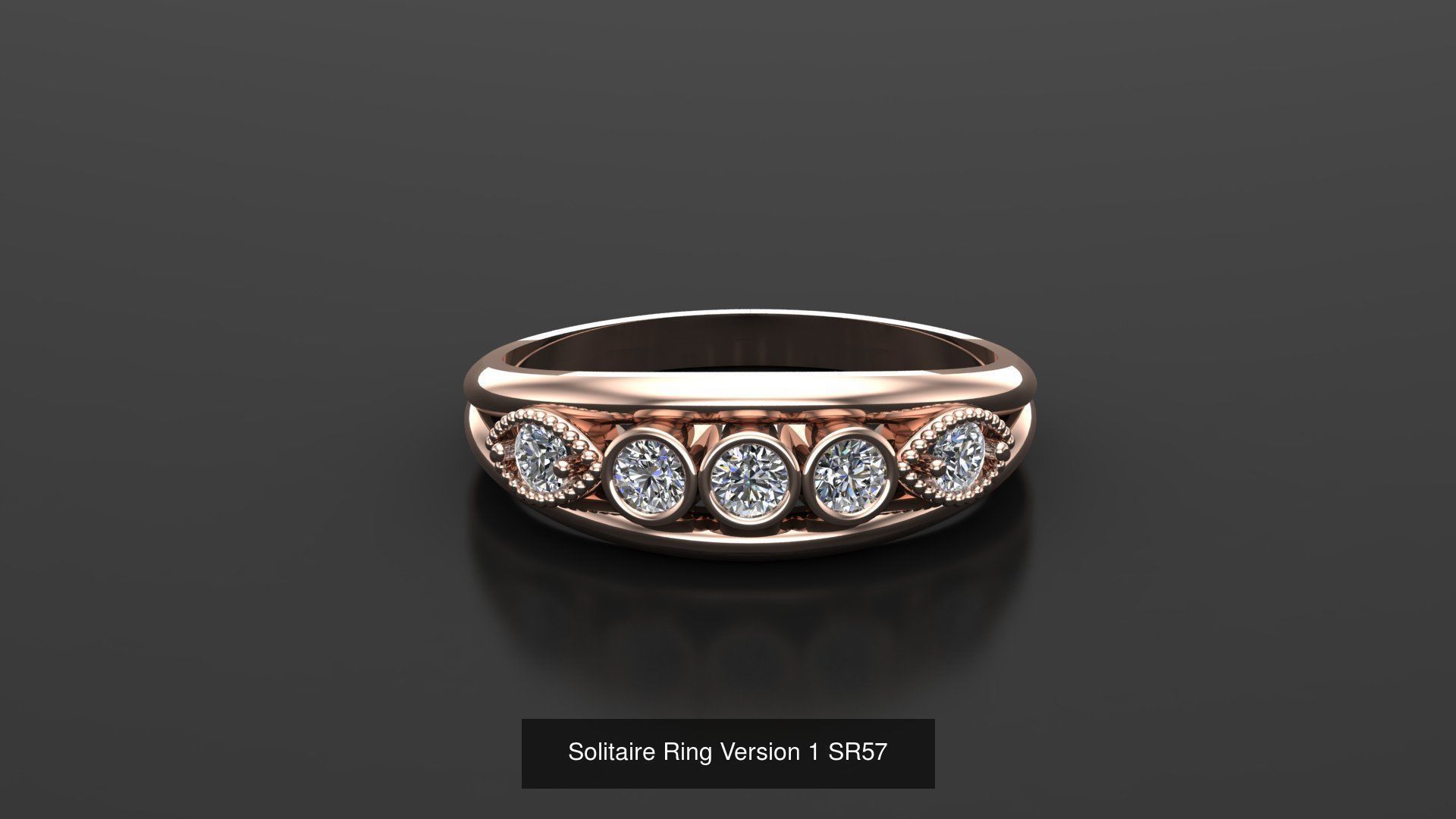 Solitaire Ring New Design Version 1 3D Model Collection_31