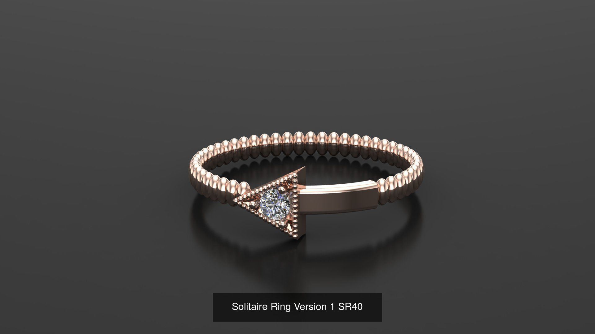 Solitaire Ring New Design Version 1 3D Model Collection_49