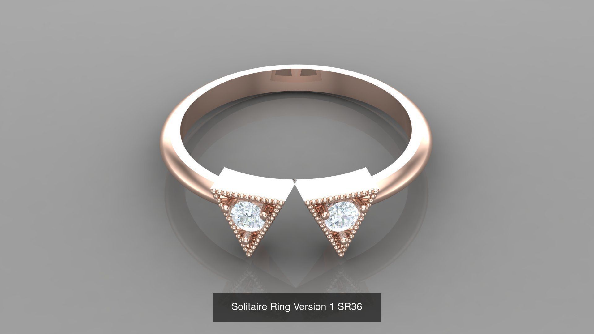 Solitaire Ring New Design Version 1 3D Model Collection_54