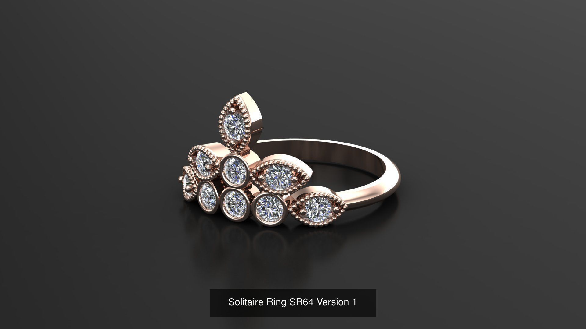 Solitaire Ring New Design Version 1 3D Model Collection_23