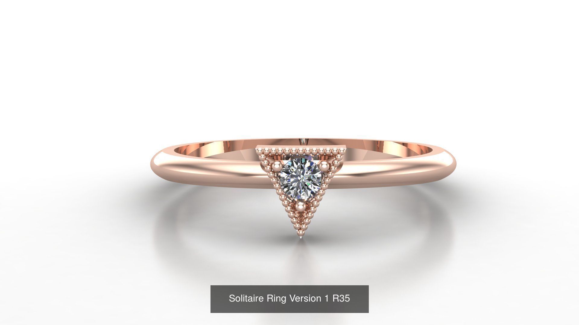 Solitaire Ring New Design Version 1 3D Model Collection_55