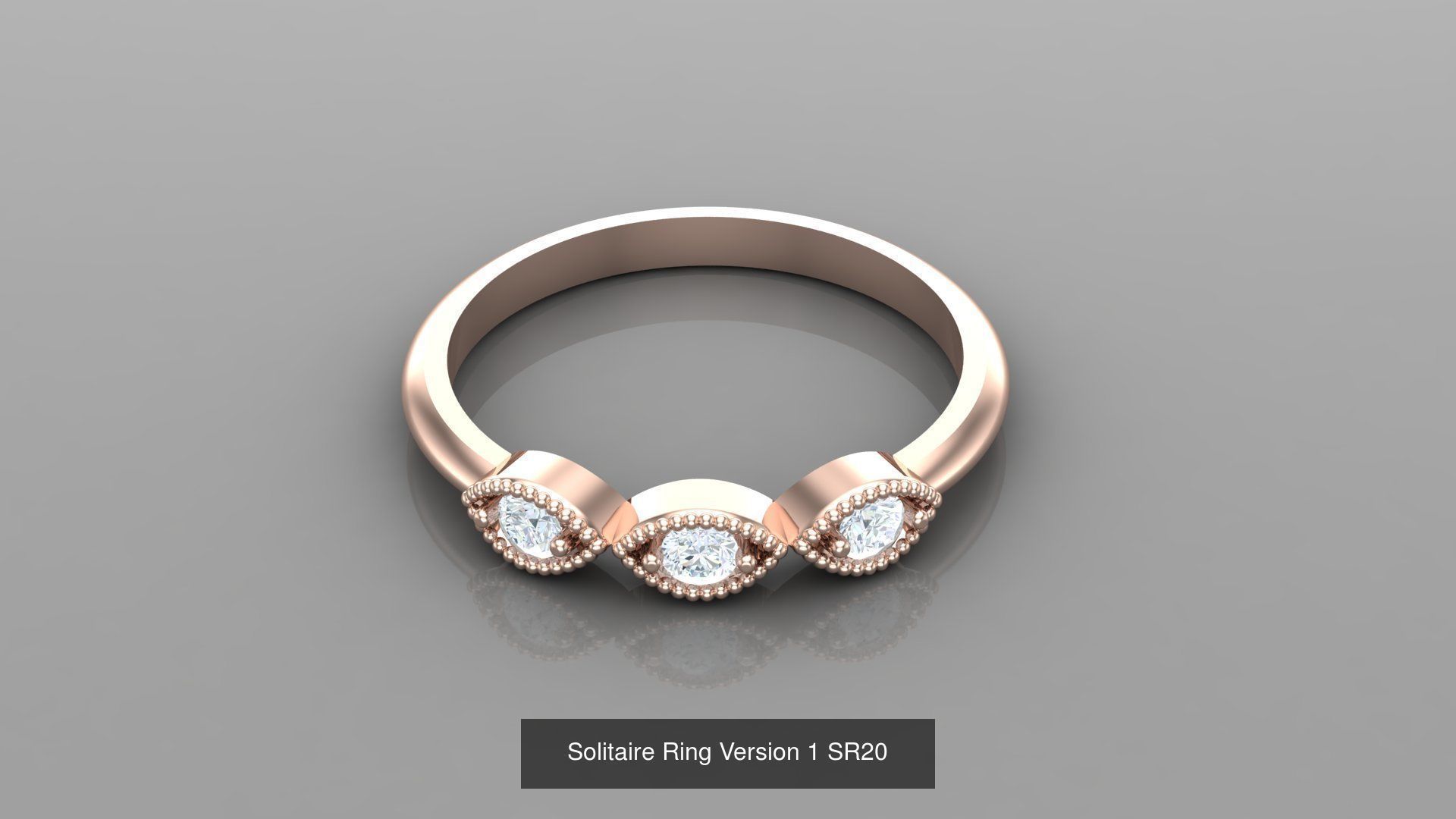 Solitaire Ring New Design Version 1 3D Model Collection_71