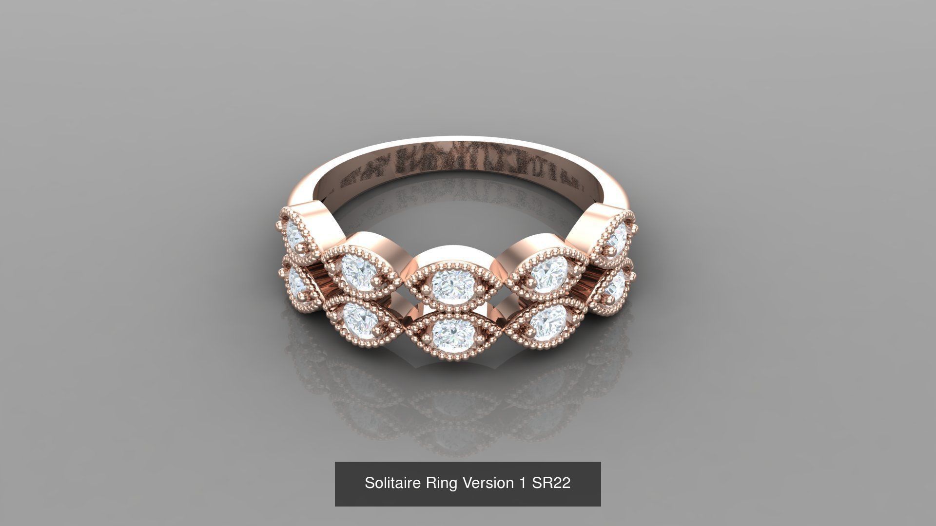 Solitaire Ring New Design Version 1 3D Model Collection_69