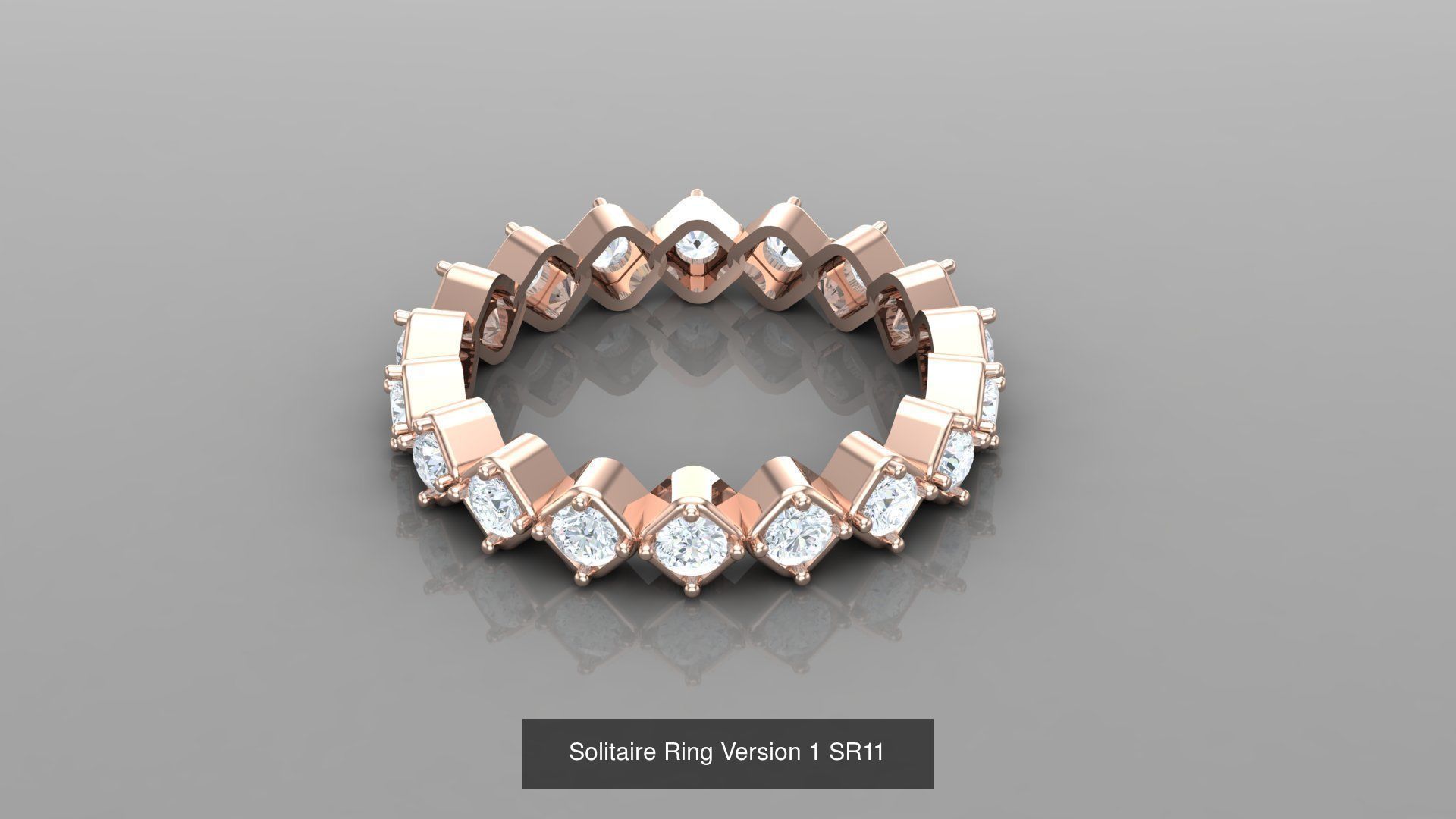 Solitaire Ring New Design Version 1 3D Model Collection_81