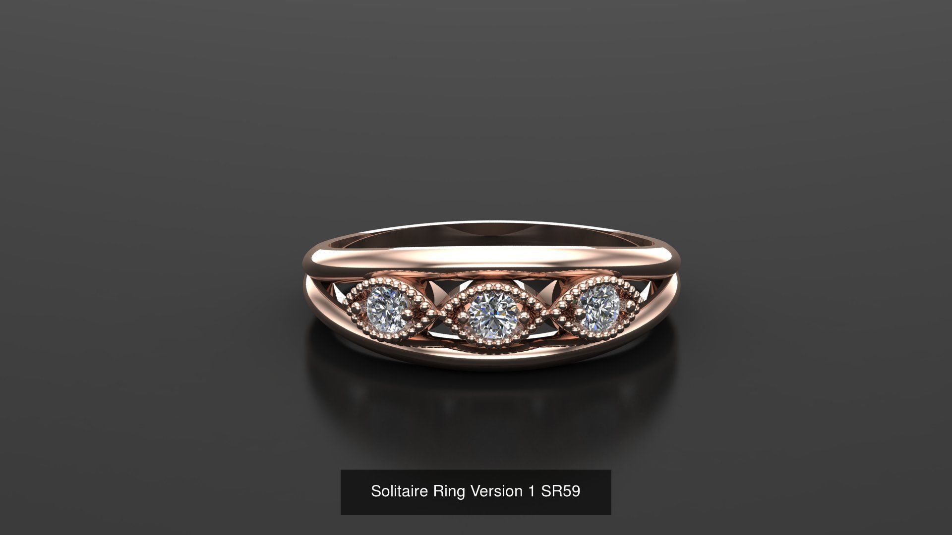 Solitaire Ring New Design Version 1 3D Model Collection_29