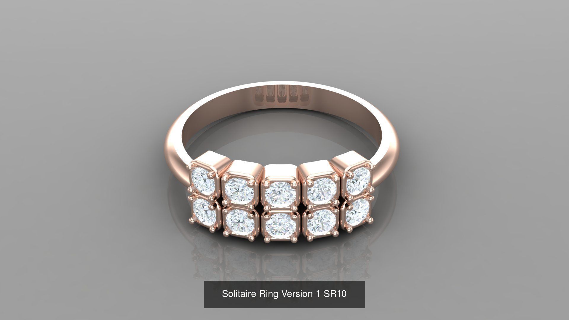 Solitaire Ring New Design Version 1 3D Model Collection_82