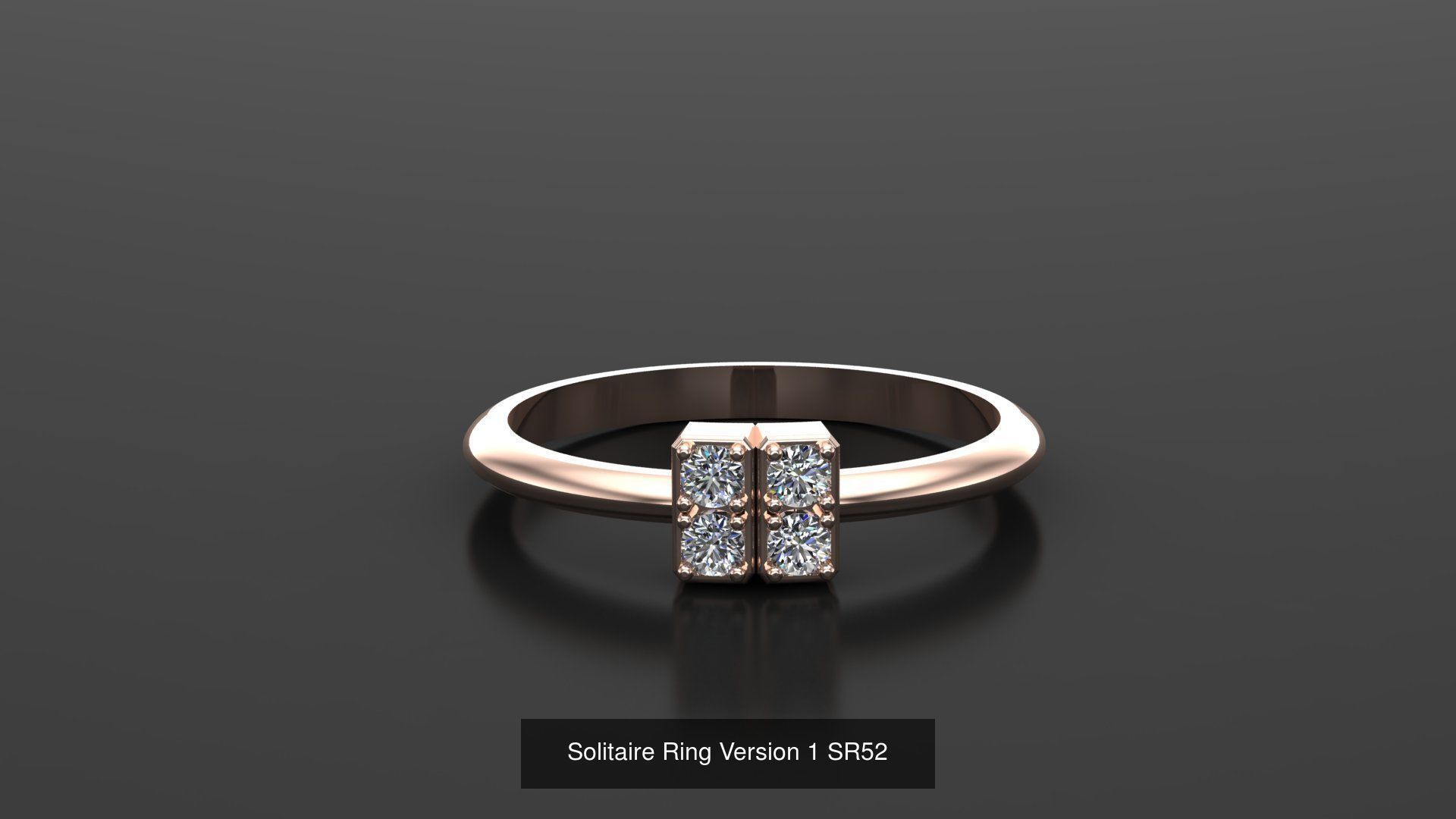 Solitaire Ring New Design Version 1 3D Model Collection_36