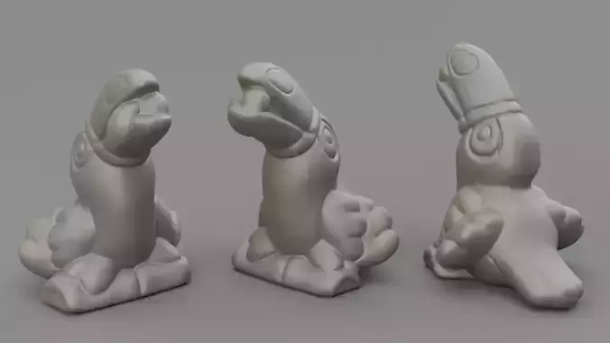 Ceramic Toucan parrot 3D print model