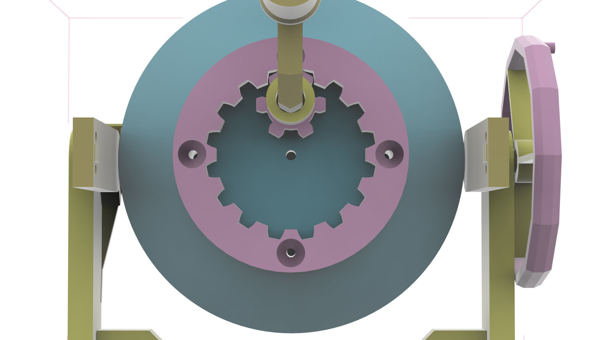 Planetary concrete mixer- toy constructor 3D print model_5