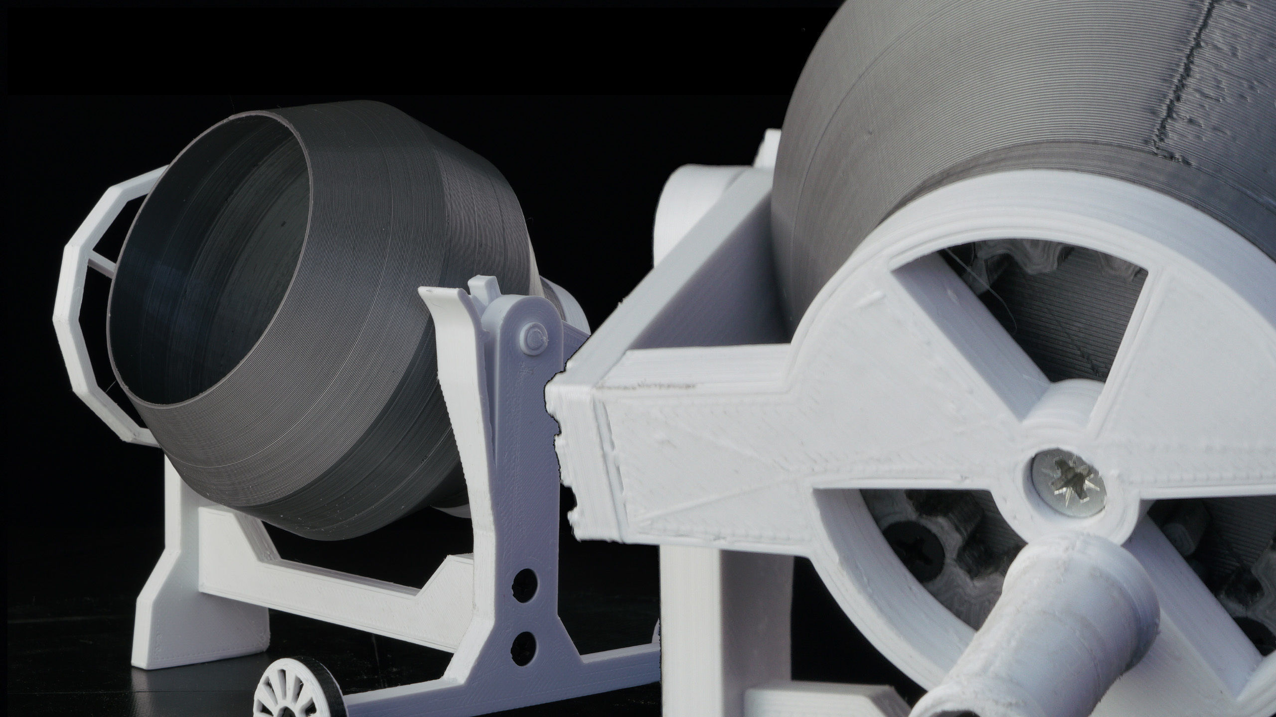 Planetary concrete mixer- toy constructor 3D print model_11