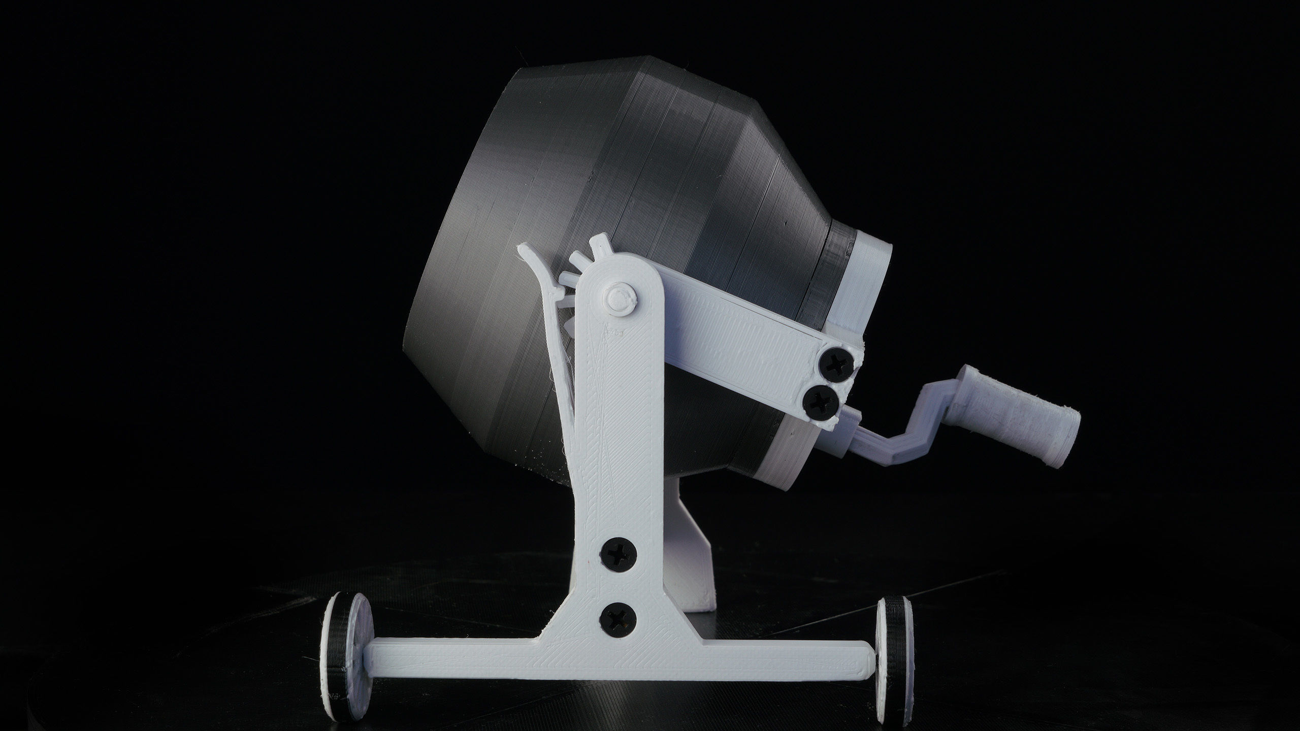 Planetary concrete mixer- toy constructor 3D print model_9
