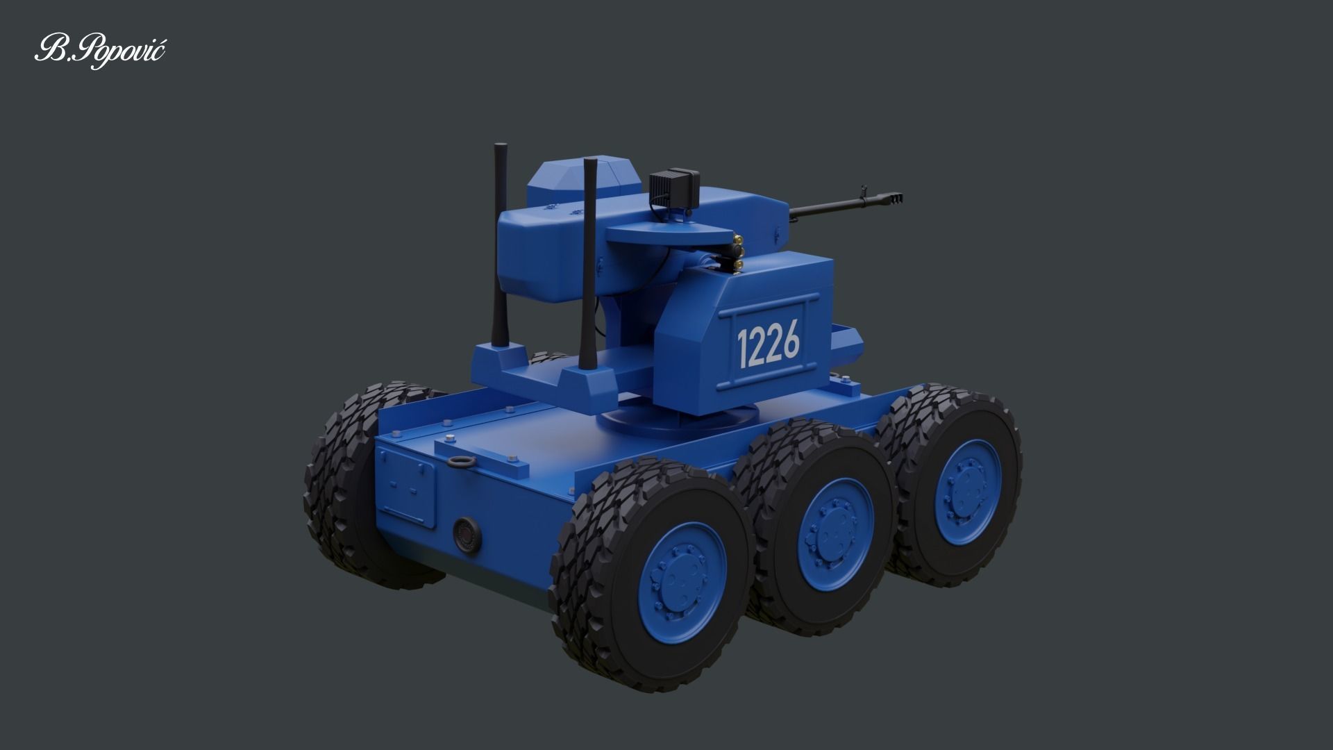 Armed Police Robot 3D model_3