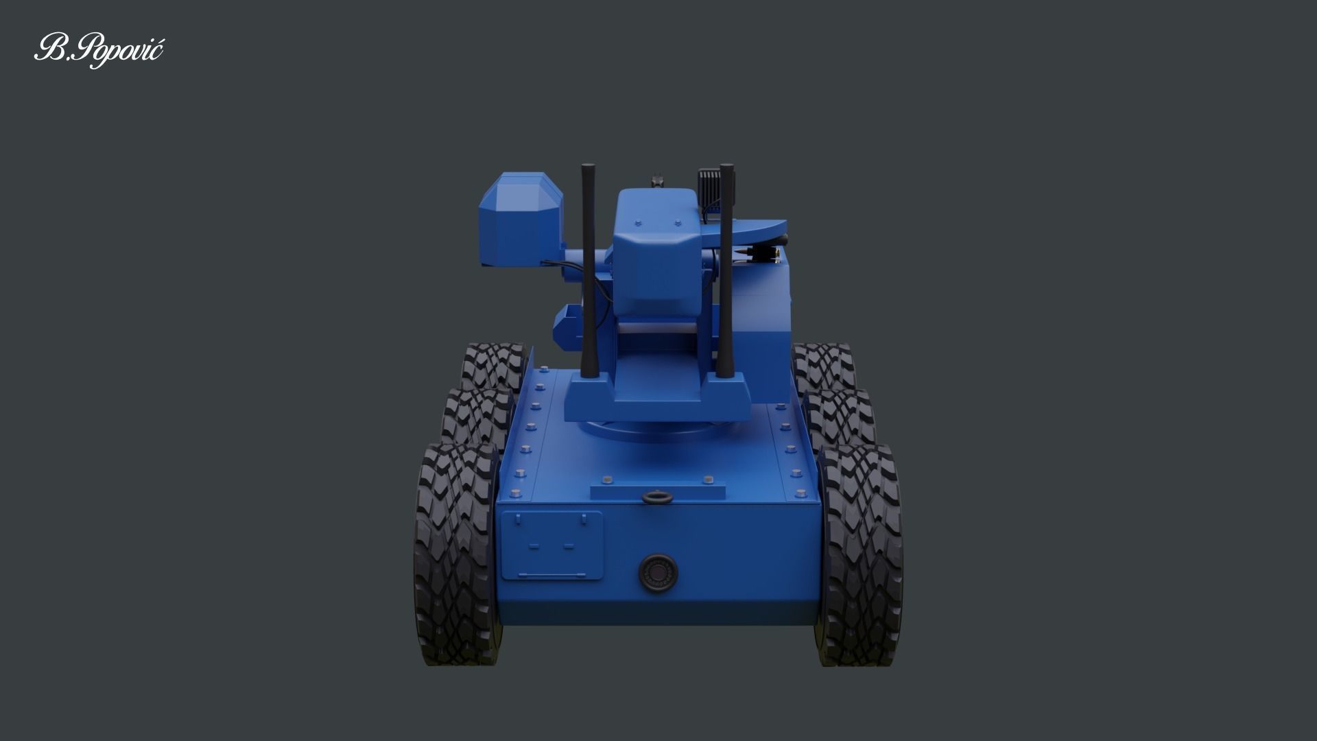 Armed Police Robot 3D model_6
