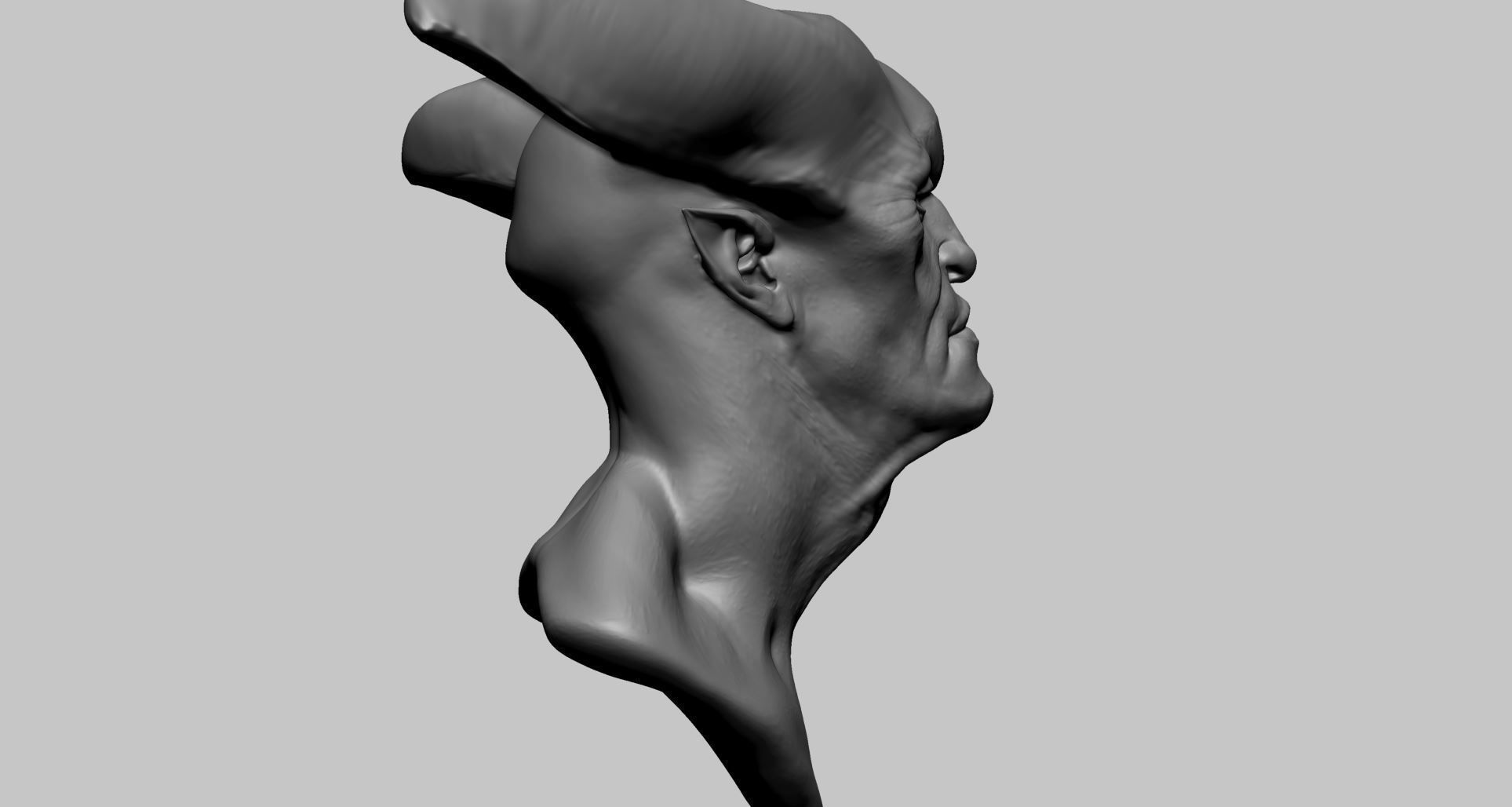 Creature Head E1 3D model_3