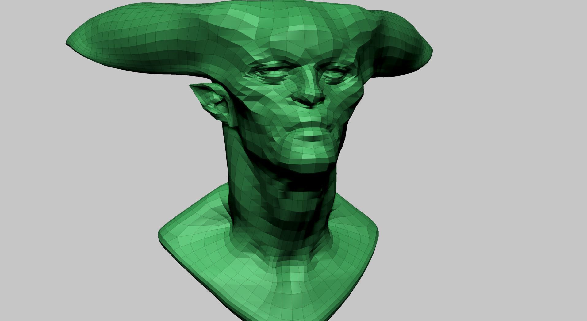 Creature Head E1 3D model_11