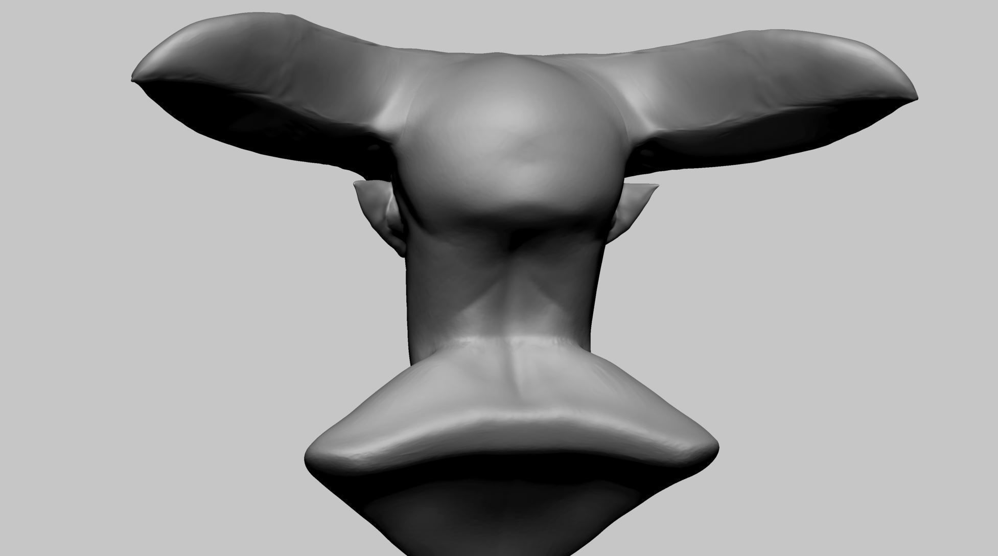 Creature Head E1 3D model_4